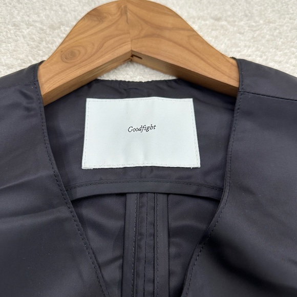 Goodfight Full Zip 100% Nylon Vest Black and Plaid Size XL New Without Tags - Picture 3 of 8